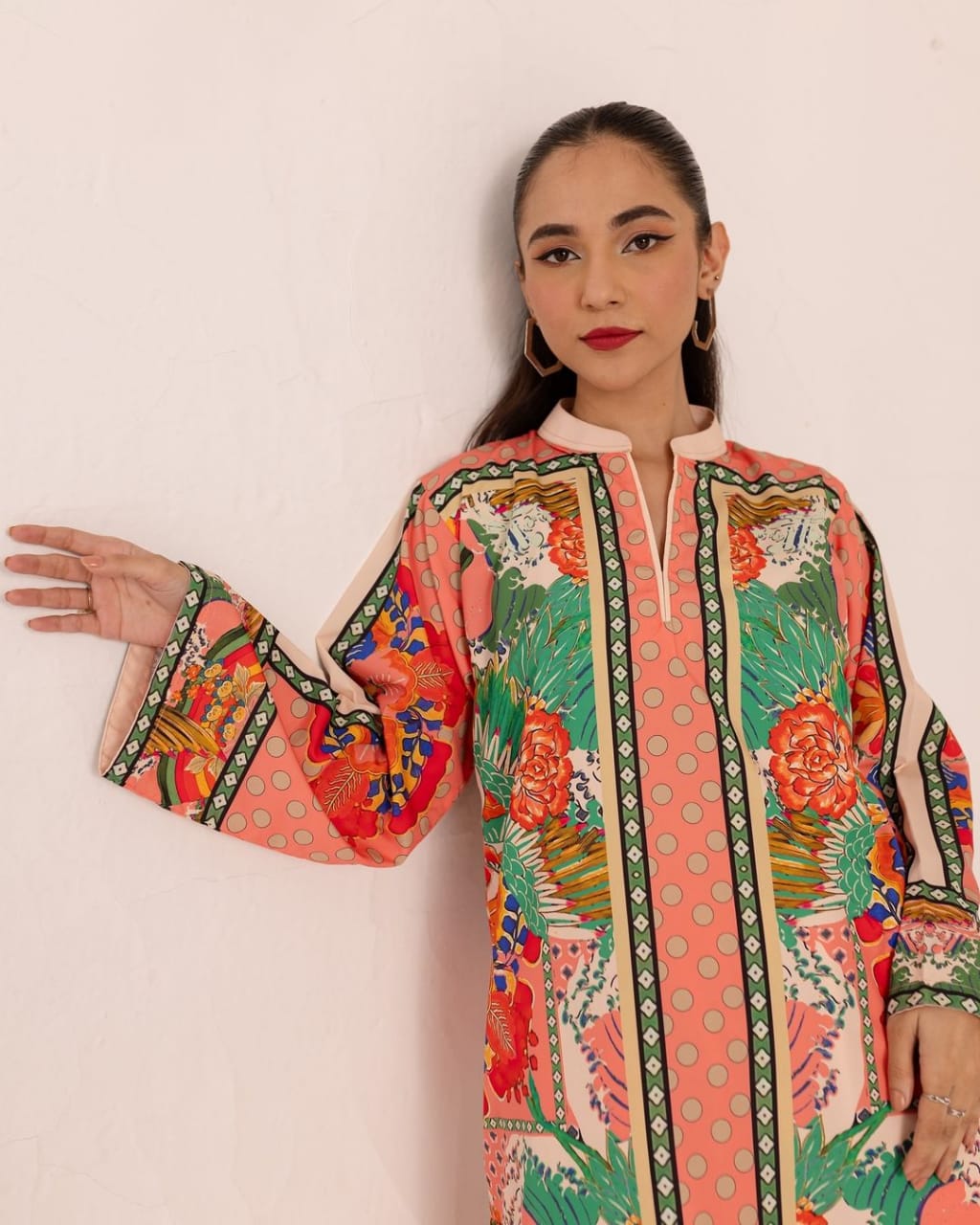 PEACH DIGITAL 2PC SUIT