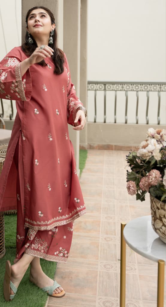 Durr-e-Fisha Embroidey 2pc Pure Lawn